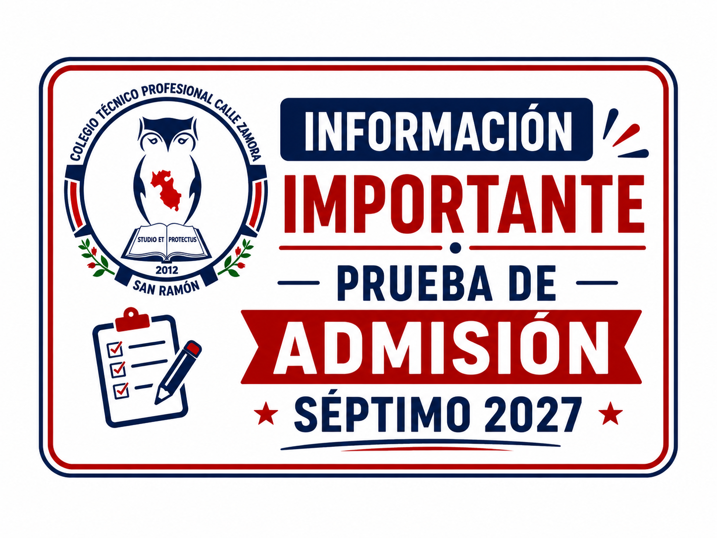 Prueba de Admisión Séptimo 2027